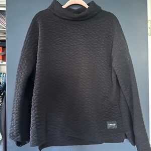 Calvin Klein Performance Black Quilted Sweatshirt
